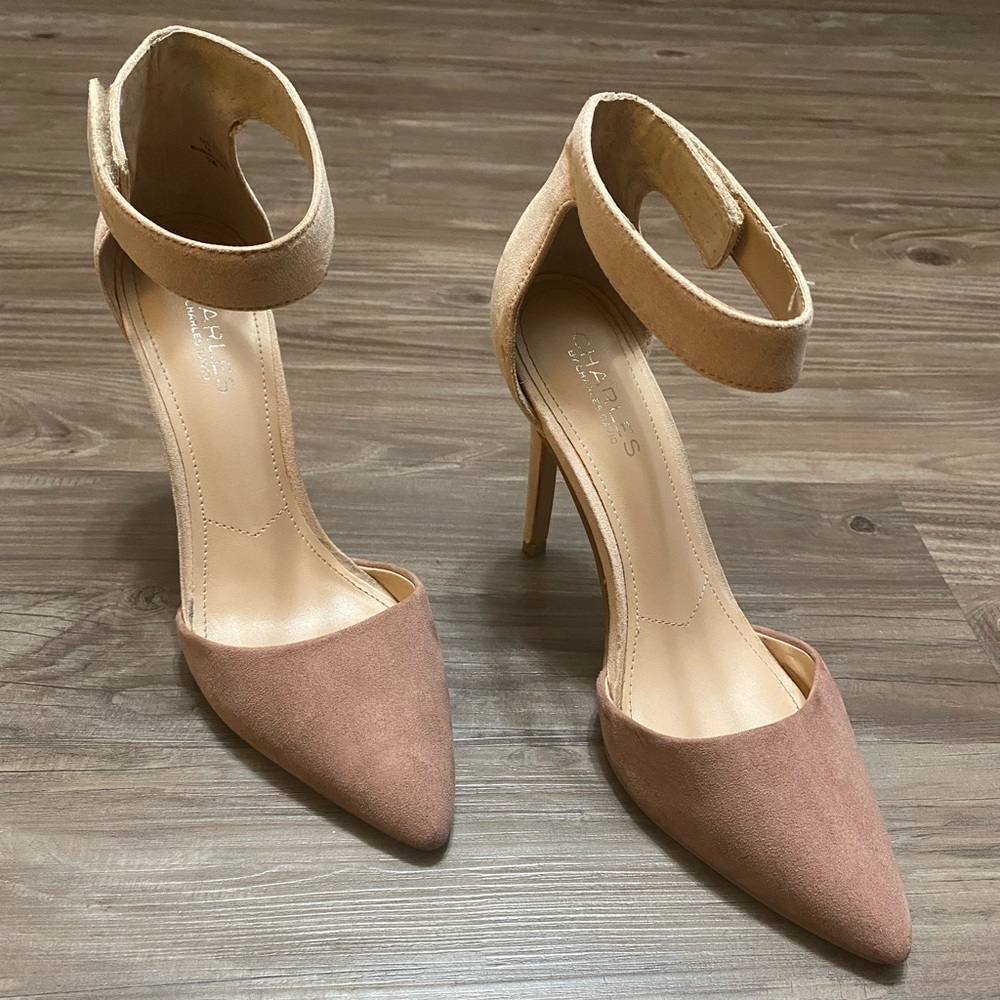 Charles David Pointer Neutral Pink Colorblock Sti… - image 5